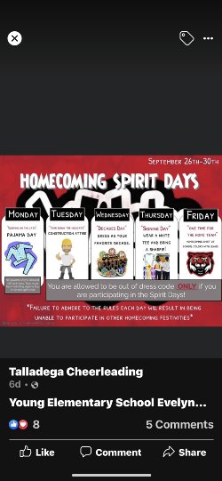 Homecoming week 